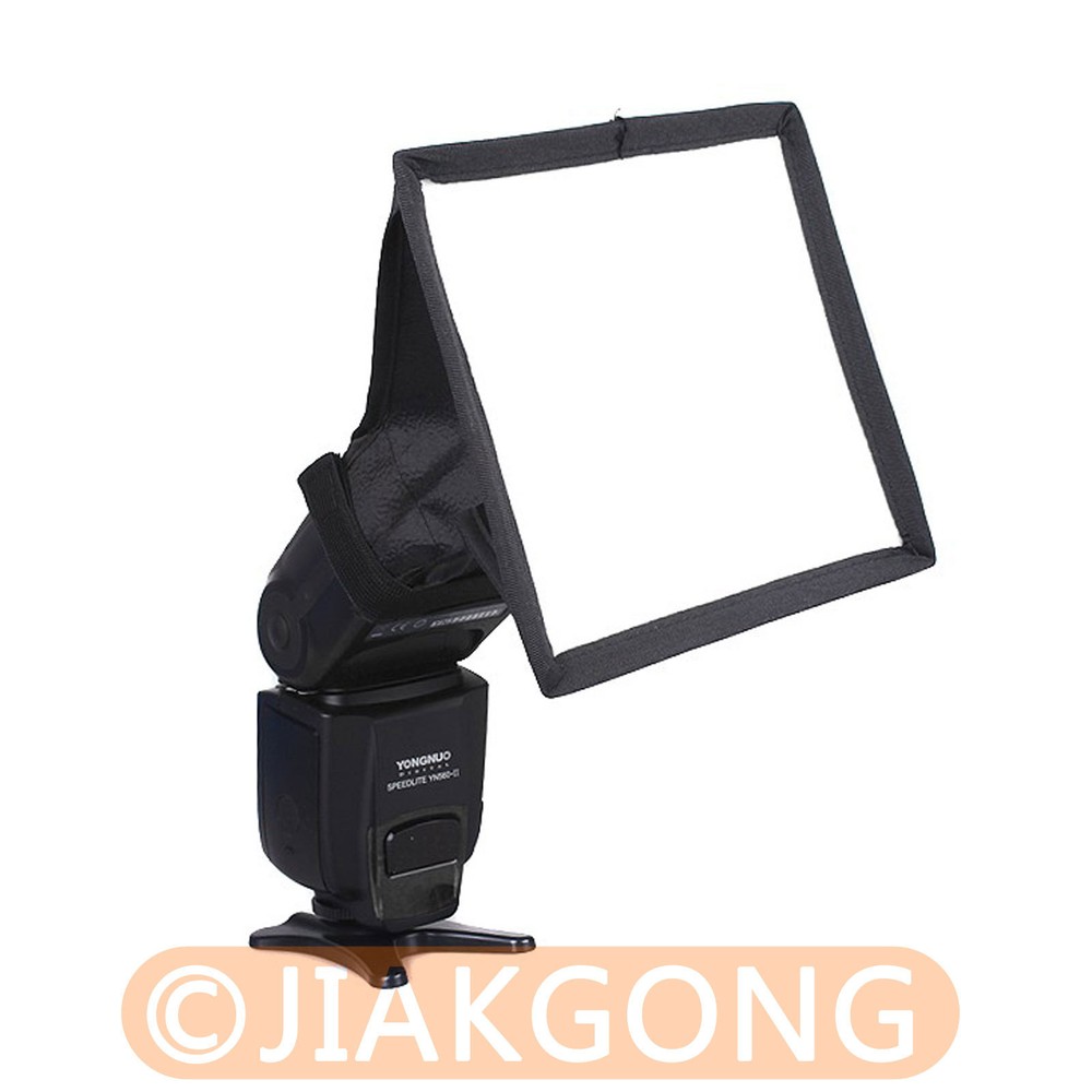 Portable 15*17cm Flash Diffuser Mini Flash Softbox for DSLR Camera