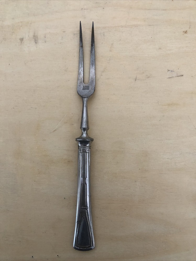 Antique D. Peres Solingen Germany Fork Ornate Handle Serving Dinner