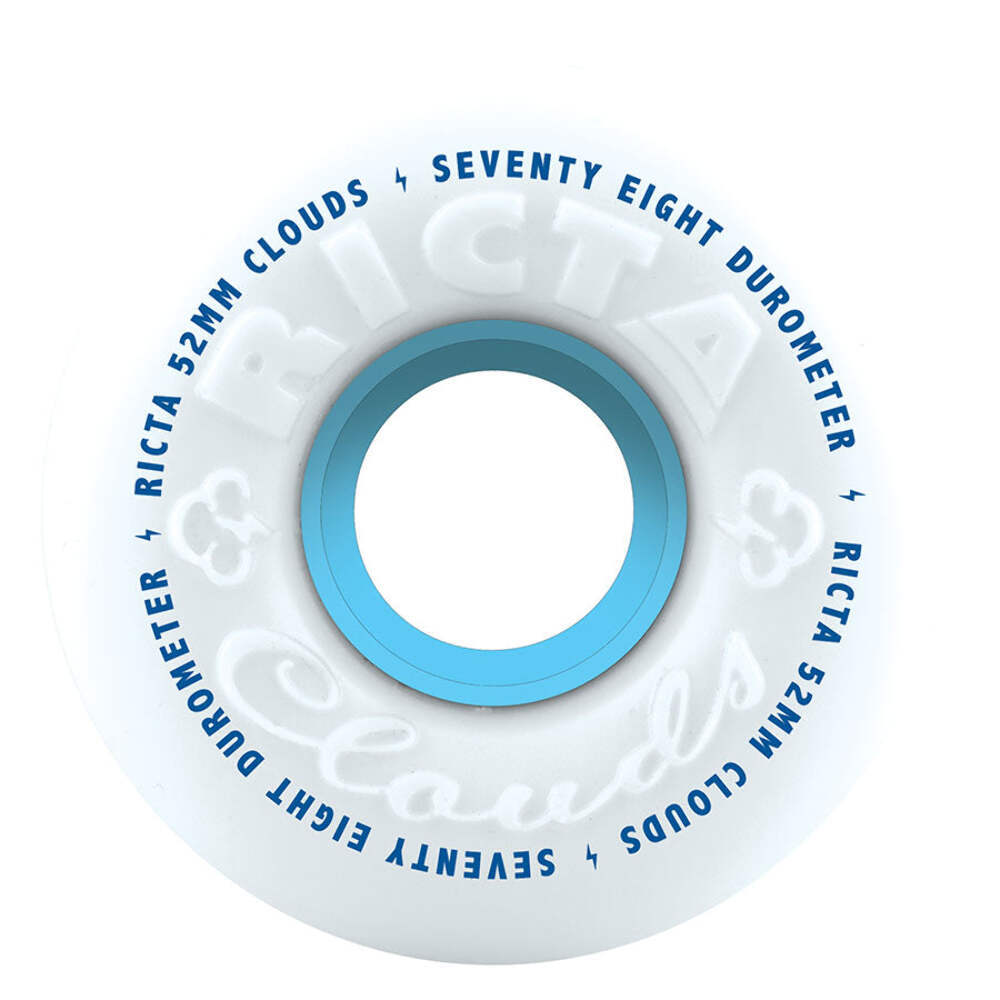 Ricta Wheels 52mm 78a Clouds Blue Skateboard Wheels