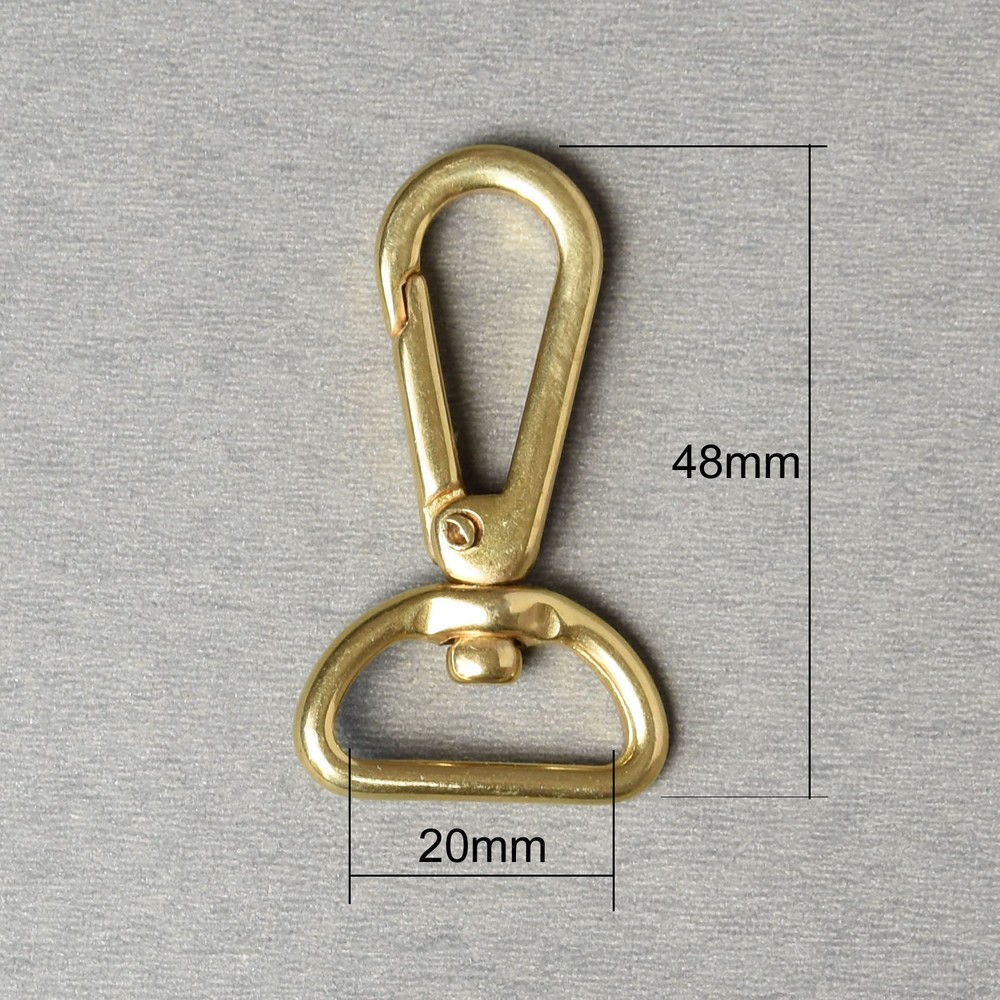 Solid Brass Clasps Lobster Swivel Eye Snap Trigger Clips Hook Stap Snap