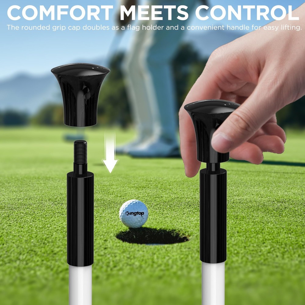 Golf Flagstick Mini, Practice Putting Green Flag Stick for Yard, Pole | Pin |...