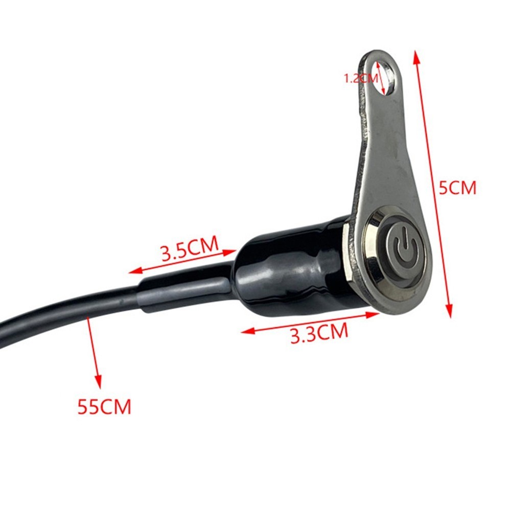 12V LED Motorcycle ON/OFF Switch Ensuring Bright Lighting for Safe Riding
