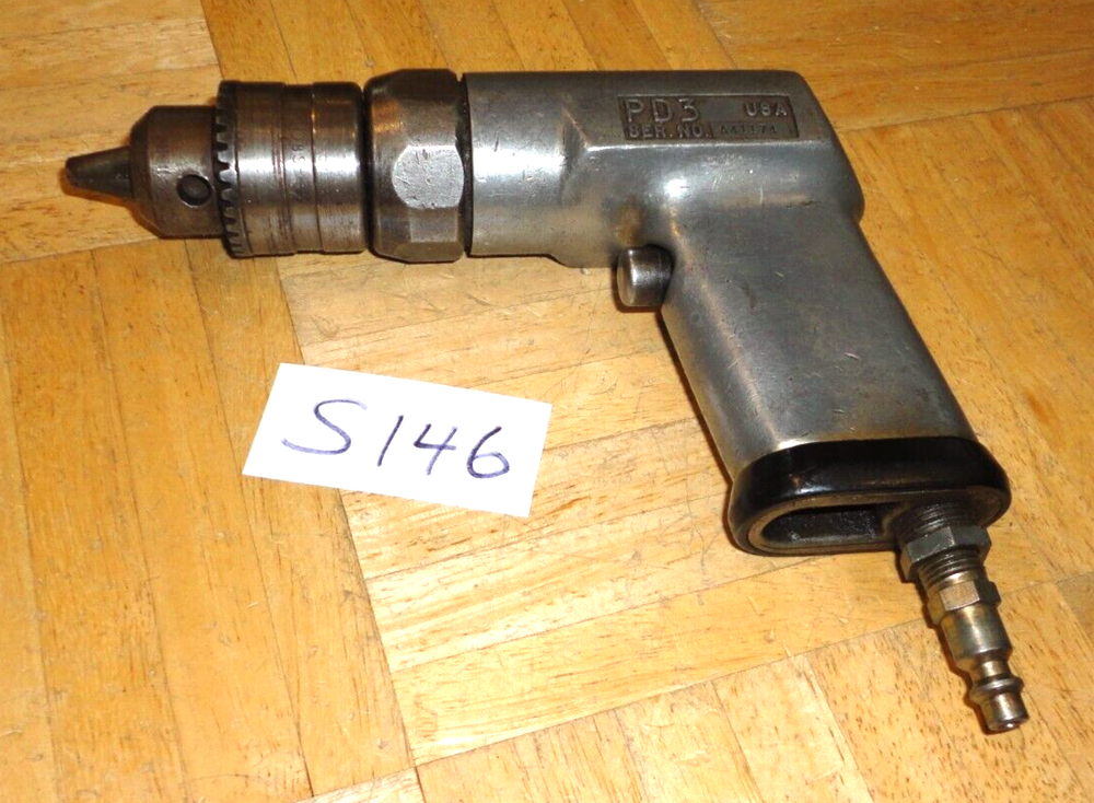 SNAP-ON TOOLS 1/2 SIZE CHUCK AIR DRILL WORKS GREAT PD3