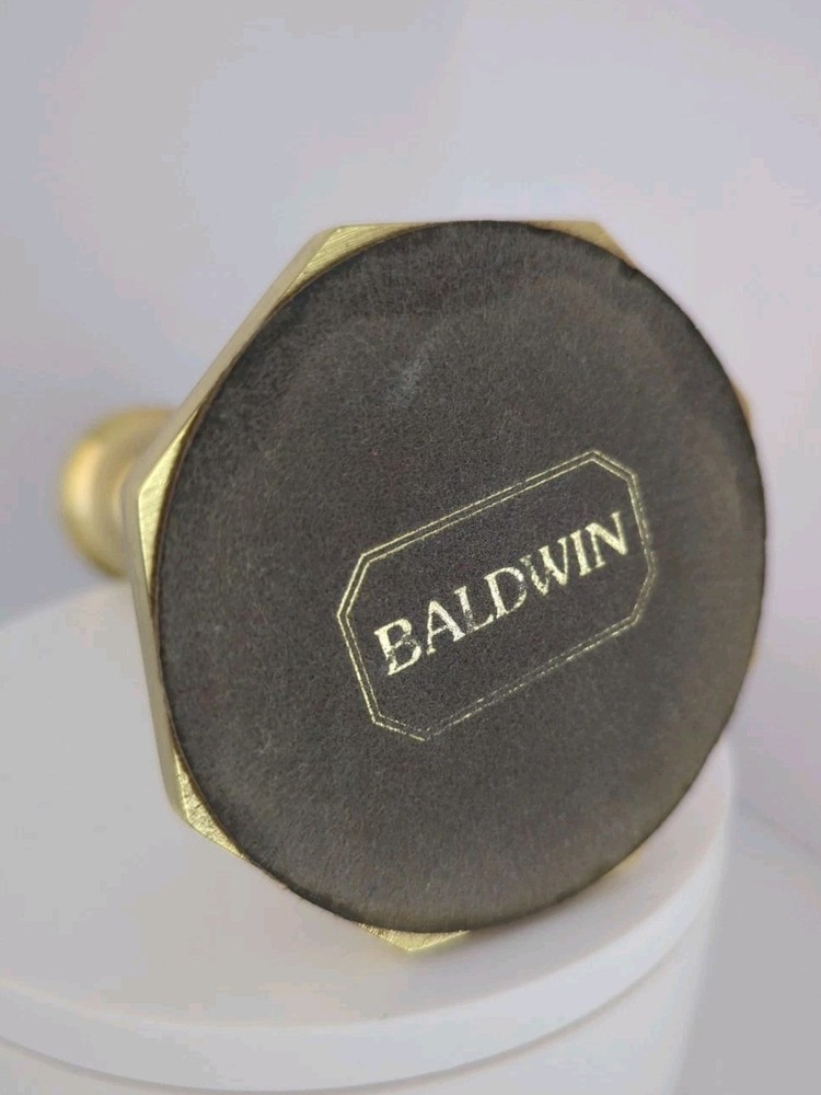 Vintage Baldwin solid brass candlestick holder with classic colonial/traditional