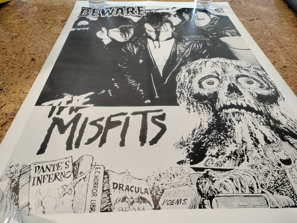 Misfits - Beware Poster 23" x 35" - Danzig - Jerry Only - Doyle - Mint!