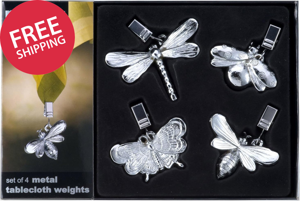 TW-10-D Tablecloth Weights, 3" Silver