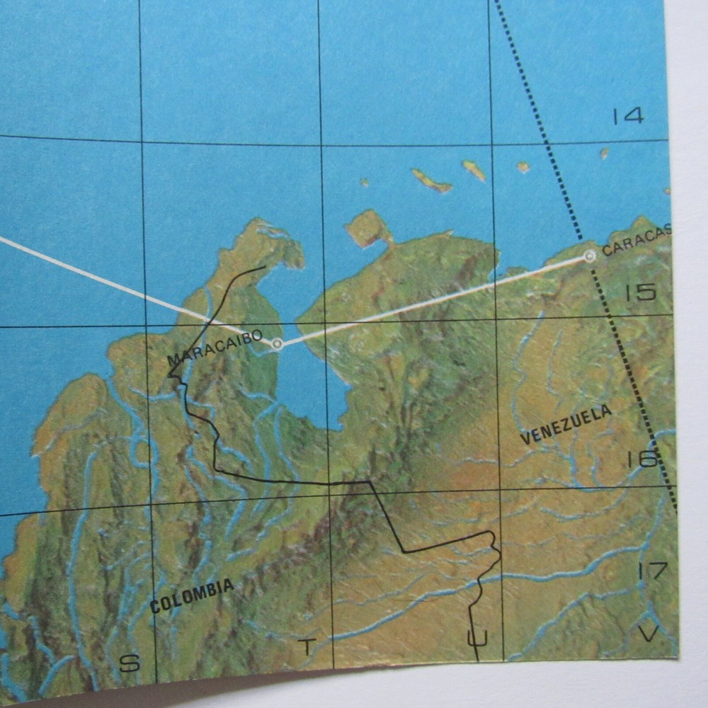 Delta Air Lines System Route Map, January 1978, Fold Out 22" x 17"