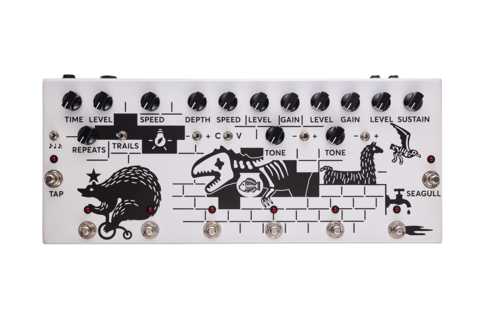 New JAM Pedals Pink Flow Multi Effects Analog Guitar Pedal
