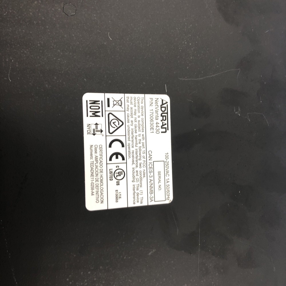 Adtran Netvanta 4430 (Untested) (NO CABLES INCLUDED)