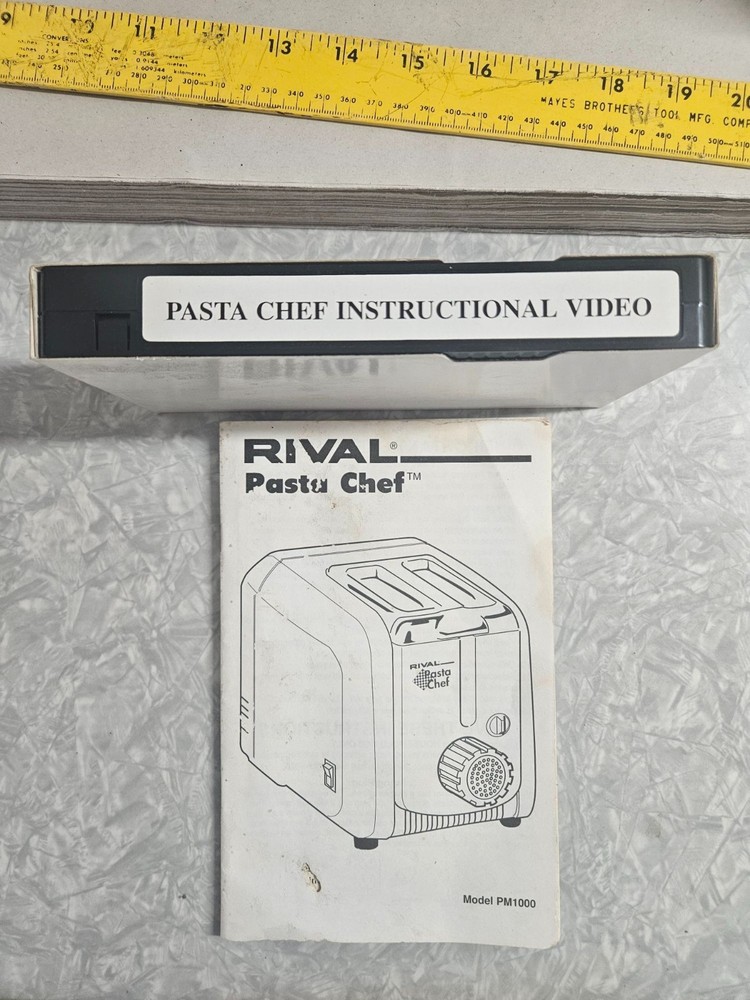 Rival Pasta Chef Pasta Maker PM1000 WORKS Incomplete Missing Shaft