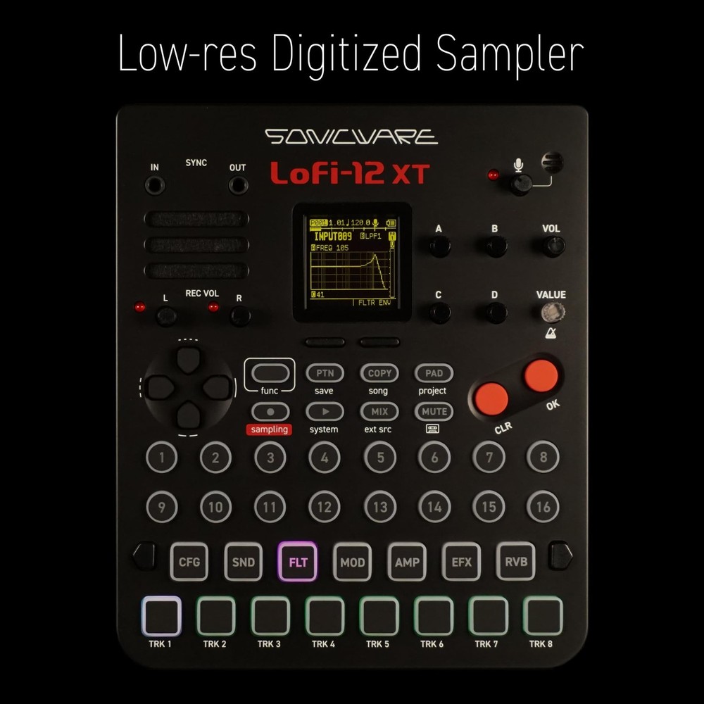 Sonicware Lofi-12 XT [Low-Resolution Digitizing Sampler] 12kHz/24kHz sampling +