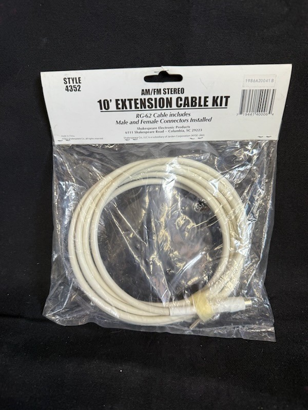 SHAKESPEARE 10' Extension Cable for AM/FM Radios
