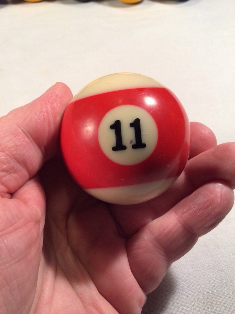 Vintage #11 Ball Replacement 11 Billiard Pool Solid!