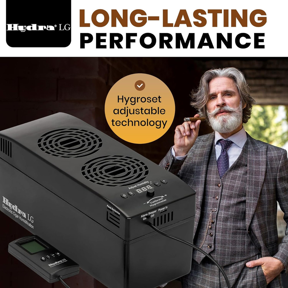 LED Remote-Controlled Cigar Humidifier for 2500 Cigars