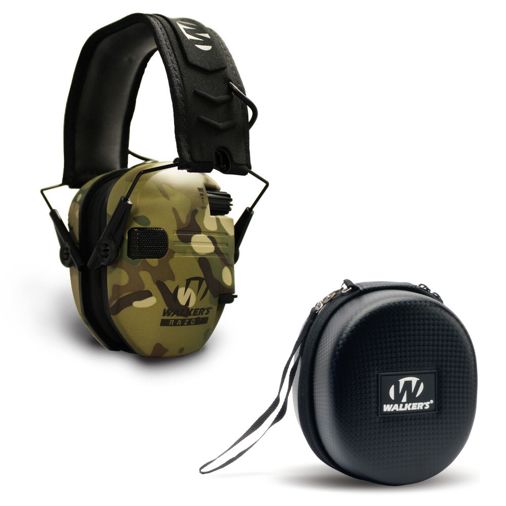 Walkers Razor Slim Electronic Muff Protective Case ELITE (MultiCam Camo Tan)