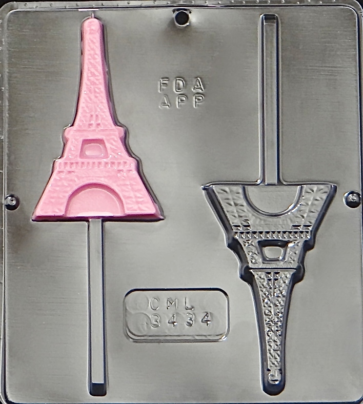 New Eiffel Tower Paris Lollipop  Chocolate Candy Mold 3434 NEW