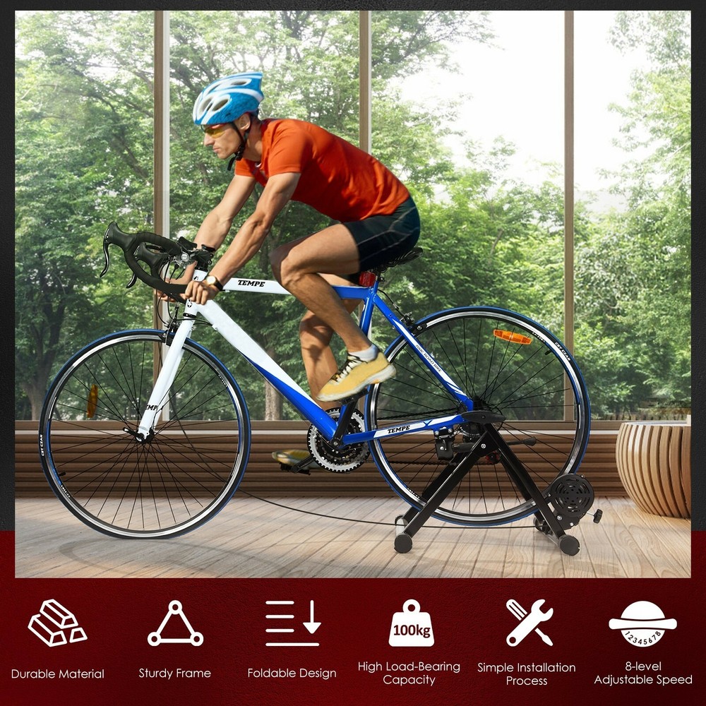 Adjustable Resistance Indoor Steel Bicycle Exercise Stand