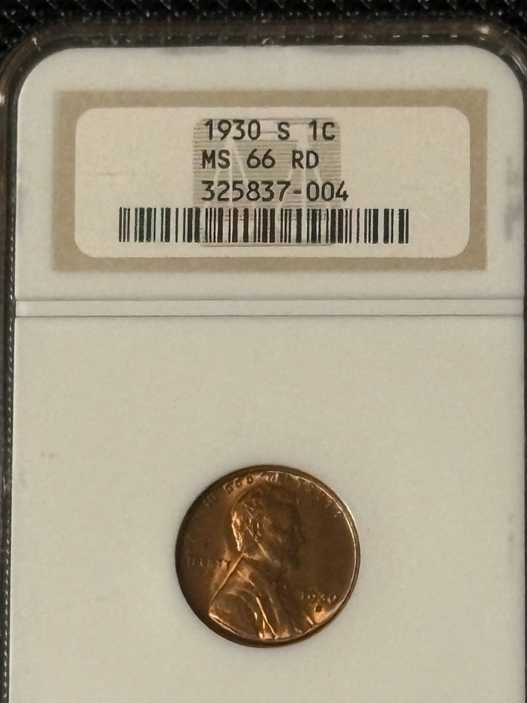 1930-S Lincoln Cent NGC MS66RD **LOWEST PRICED!!**
