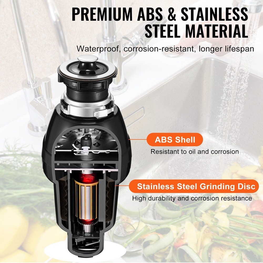 Continuous Feed 3/4 HP Garbage Disposal w/ EZ Connect Sound Reduction Technology