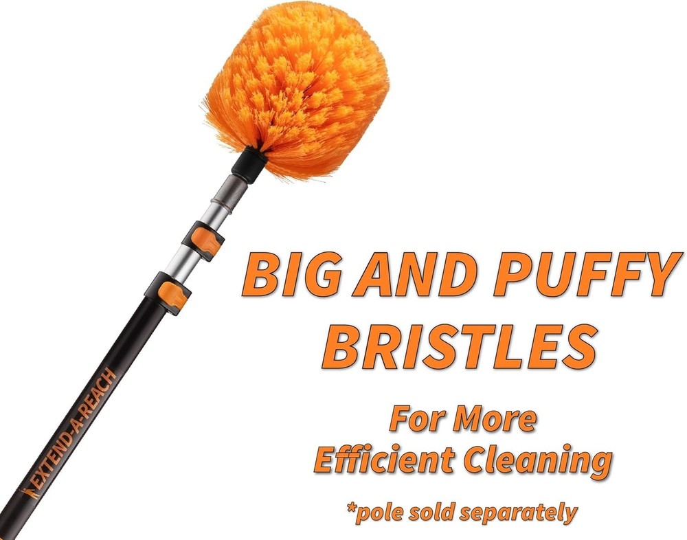 Versatile 20ft Telescopic Cobweb Cleaner - Safe High Dusting Made Easy