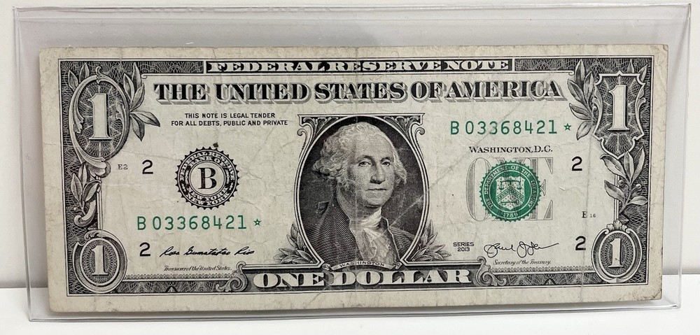 $1 2013 B Duplicate DC Star Note B03368421