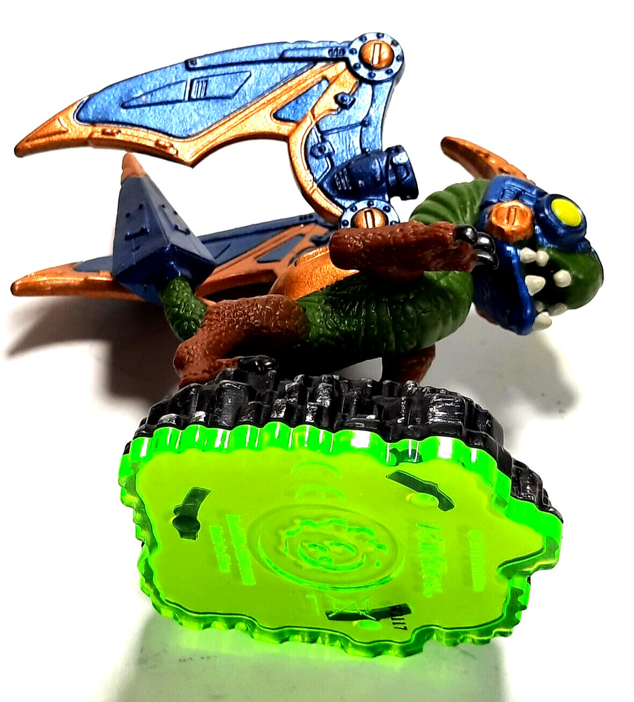 Skylanders video game figure DROBOT green base pre-owned