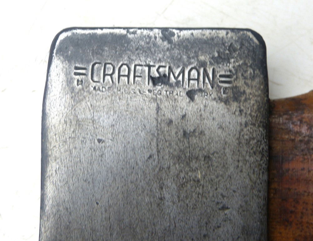 3½ Pound =Craftsman= Single Bit Connecticut Pattern Axe Original Handle INV