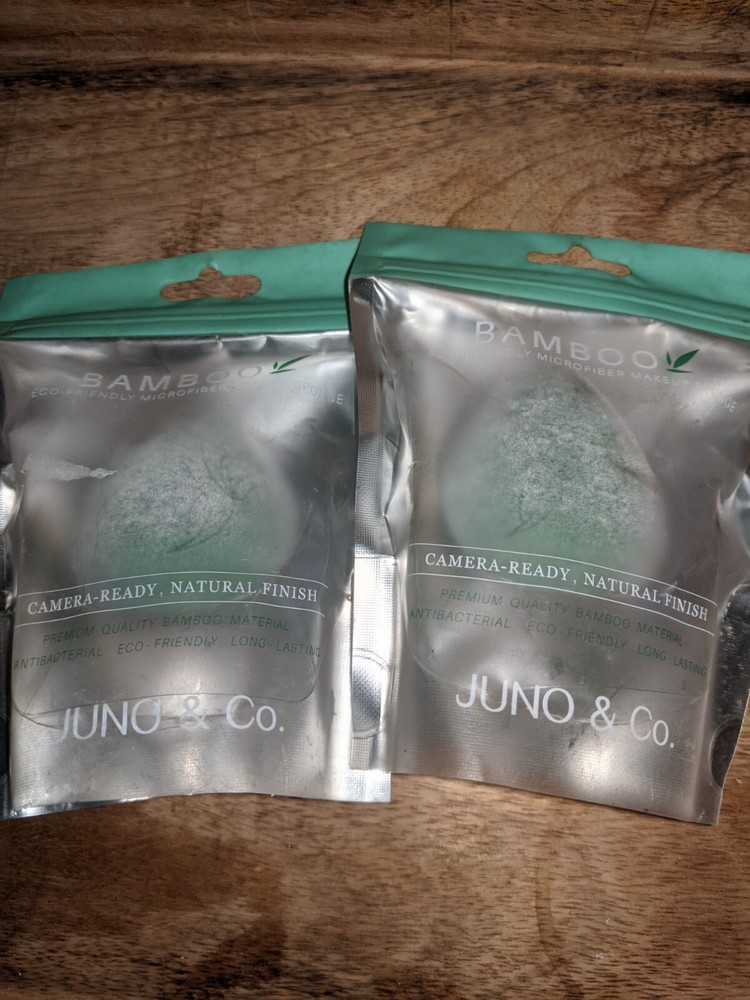 2 Lot JUNOCO JUNO & Co. Microfiber makeup Sponge