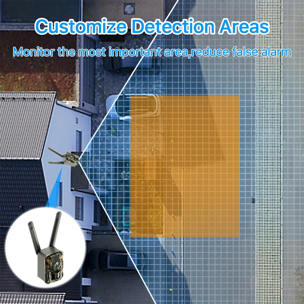 Solar Powered 2k Hunting Night Vision Motion Wireless 4G camouflage Camera