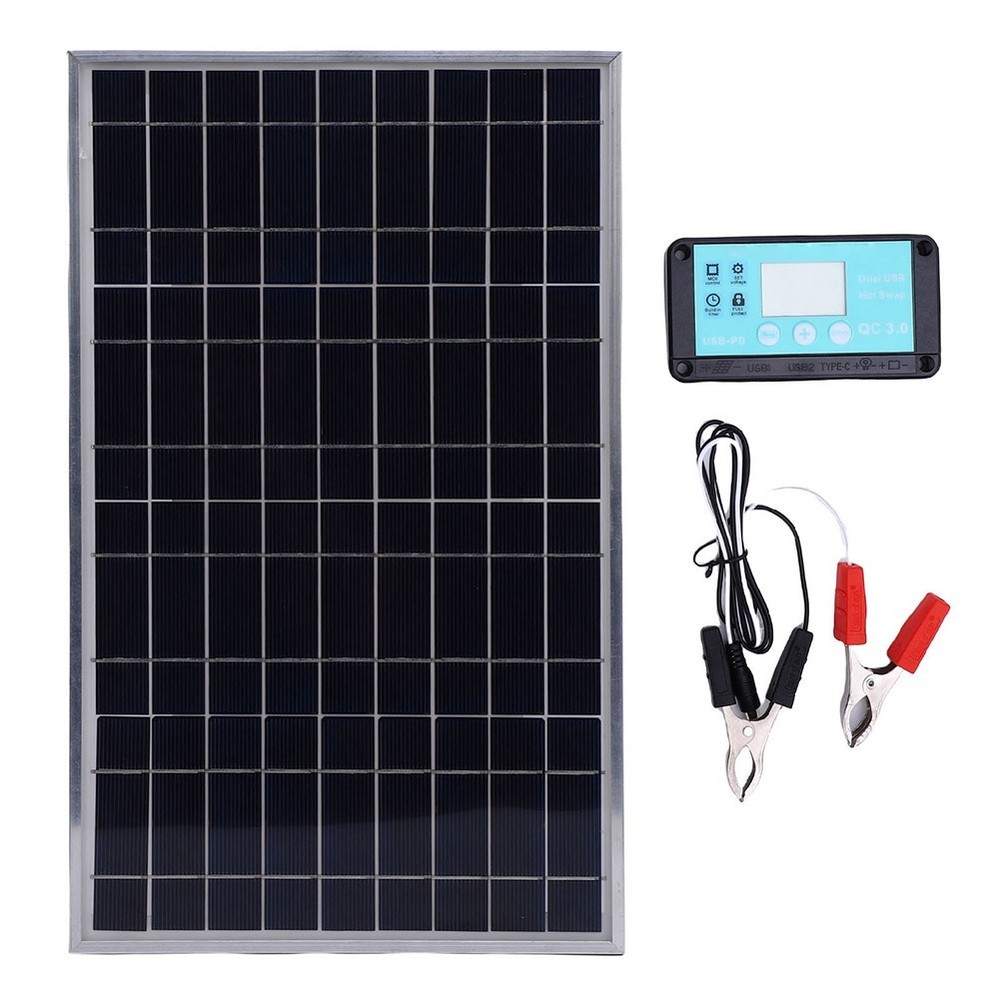 100W Solar Panel Kit,Panels Module 100w With Controller Solar Panel Kit New