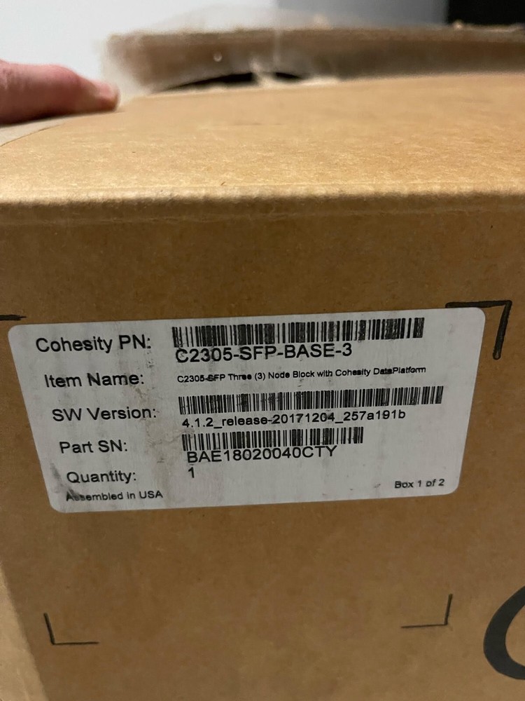 Cohesity 2305 Secondary Storage Device (BARELY USED)