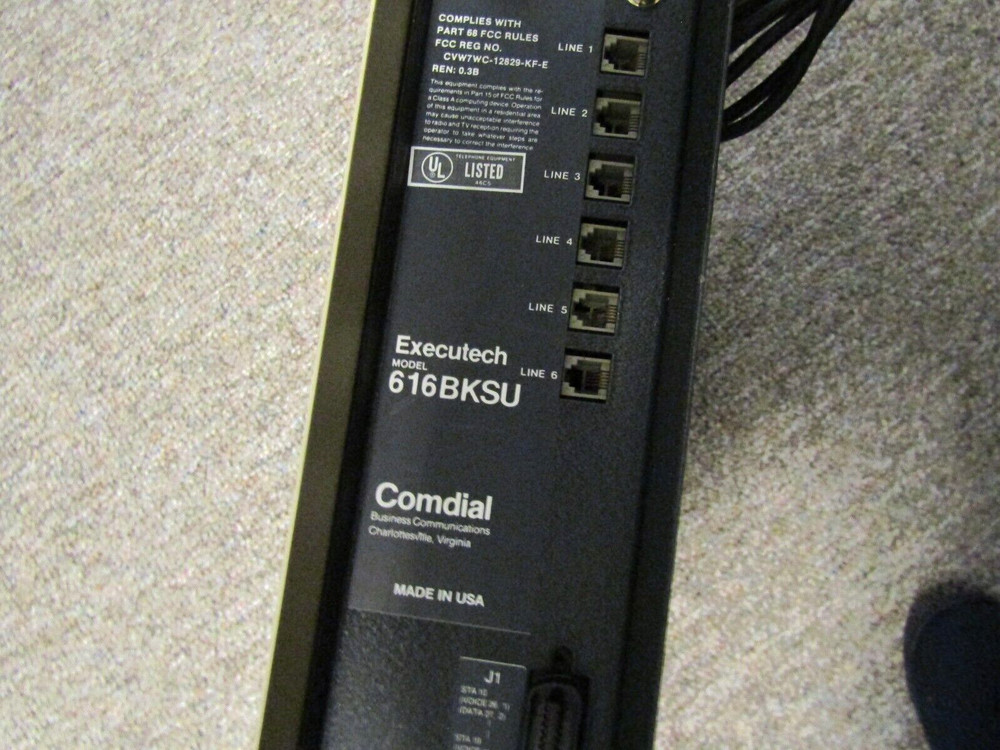 Comdial Executech Model 616BKSU 6 LINES Station Phone System made in USA