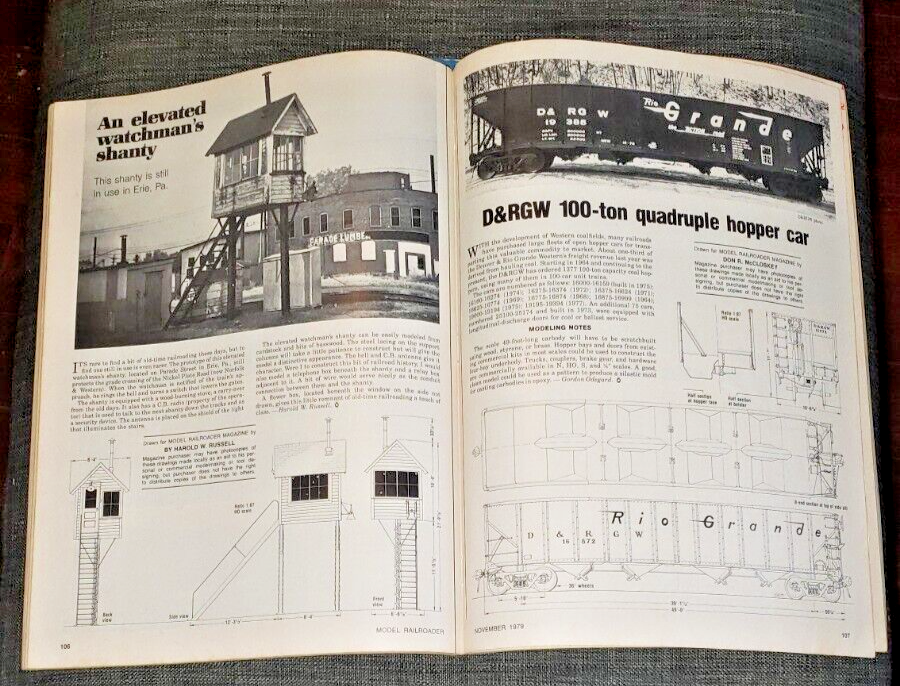 3 MODEL RAILROADER Magazines Oct, Nov, Dec 1979 Command Control System