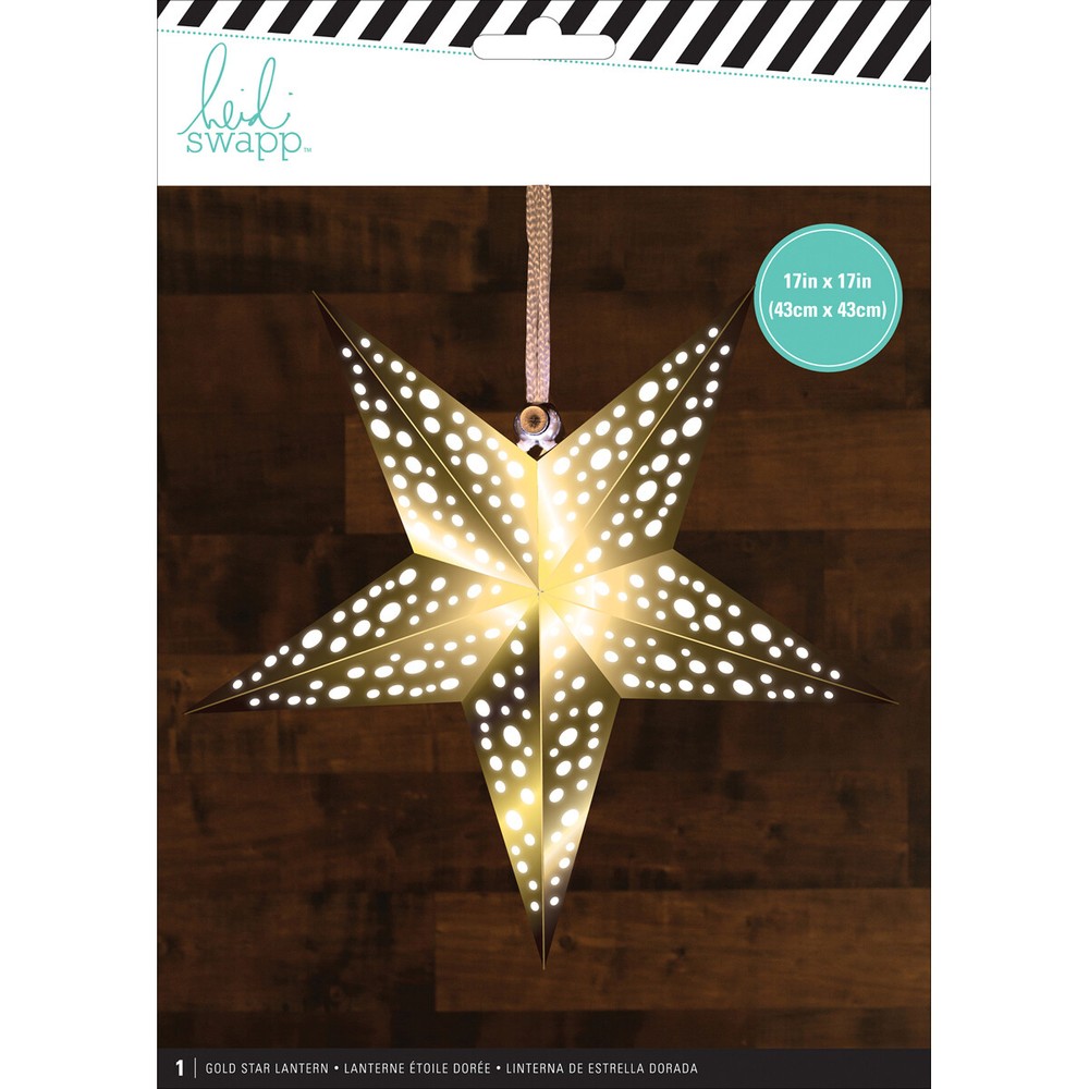 Paper Lanterns Medium Star Gold(3 Piece)