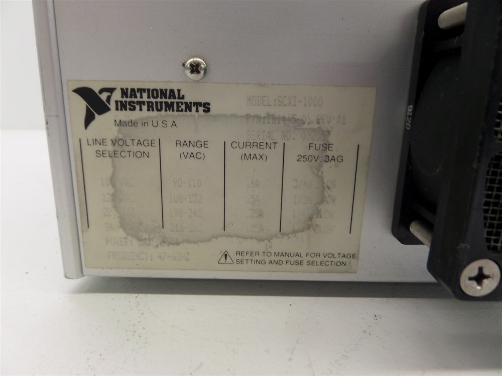 National Instruments SCXI-1000 SCXI Mainframe with SCXI-1100 Amplifier Module