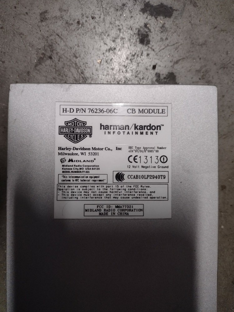 💥HARLEY DAVIDSON ELECTRAGLIDE TOURING CB MODULE 76236-06C E-3048💥