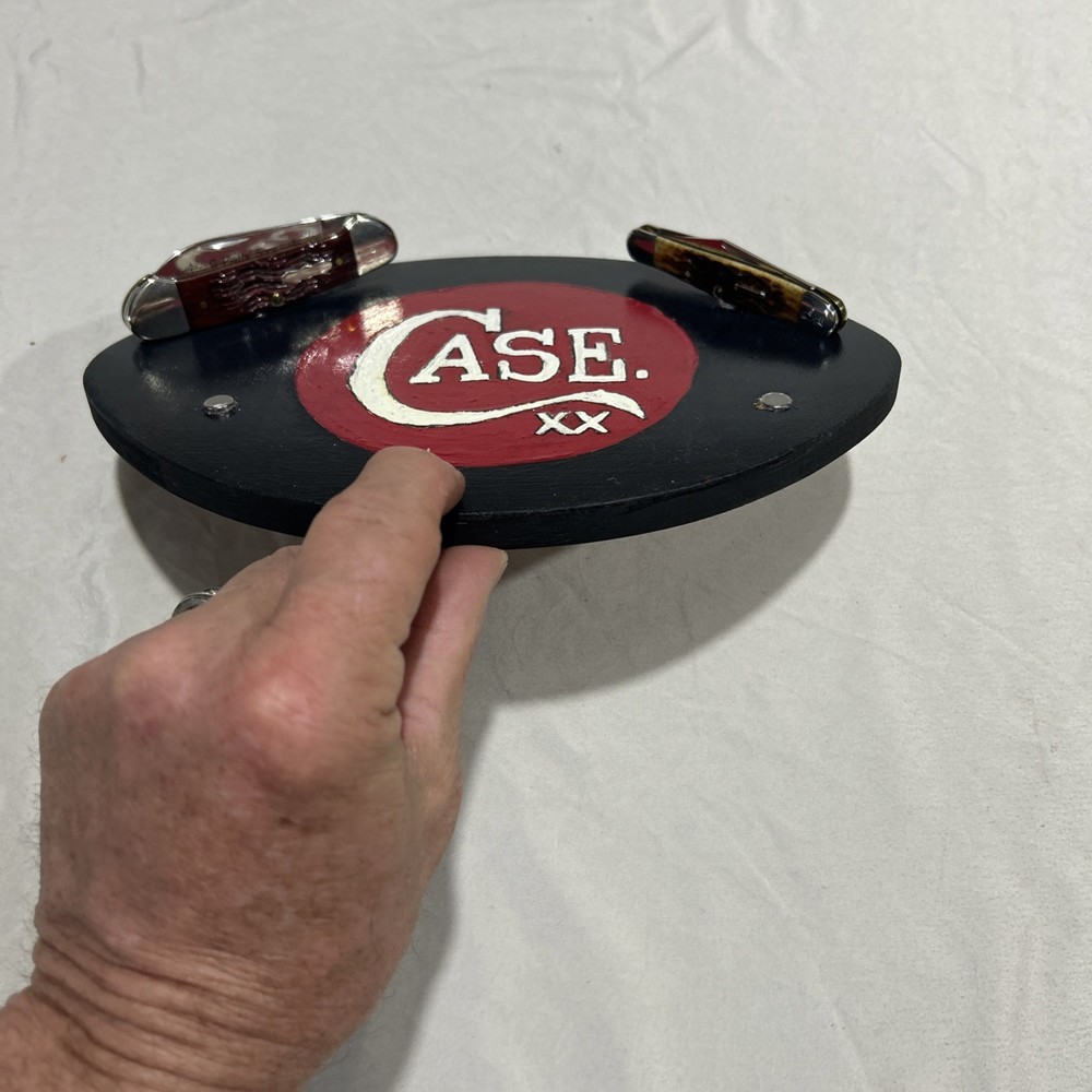 Case Display Stand, Hand Painted, Magnetic Holders, Four