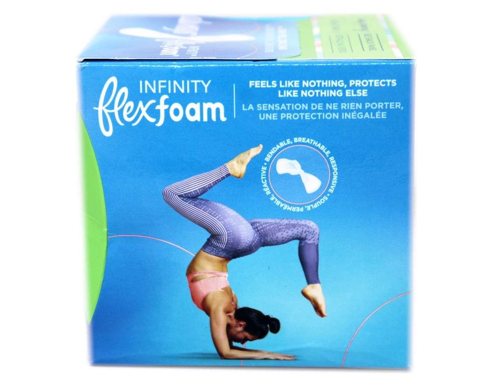 Always Pads Size 2 Infinity With Flex Foam 16 Count Heavy Flow (2 Pack)