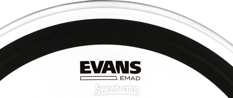 Evans EMAD Clear Bass Drum Batter Head - 20"