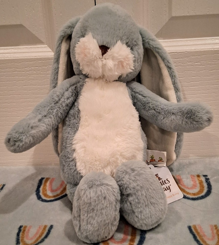 Floppy Nibble Bunny – Pink, Blue, and White