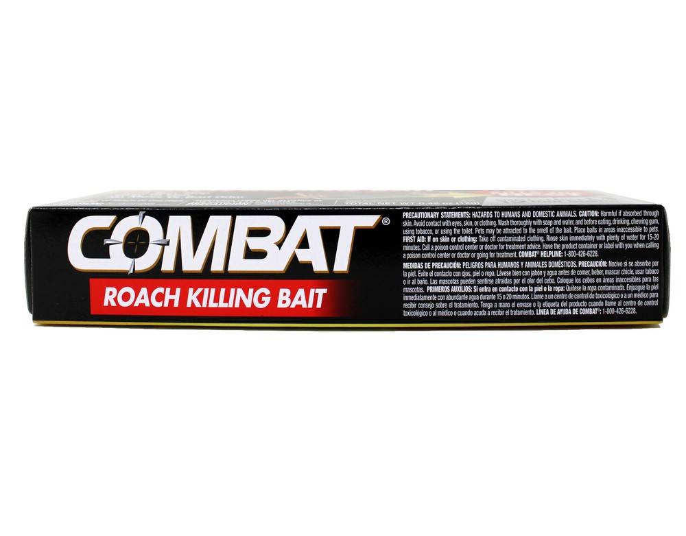 Combat Roach Killing Bait Stations for Small and Large Roaches, 12 Count