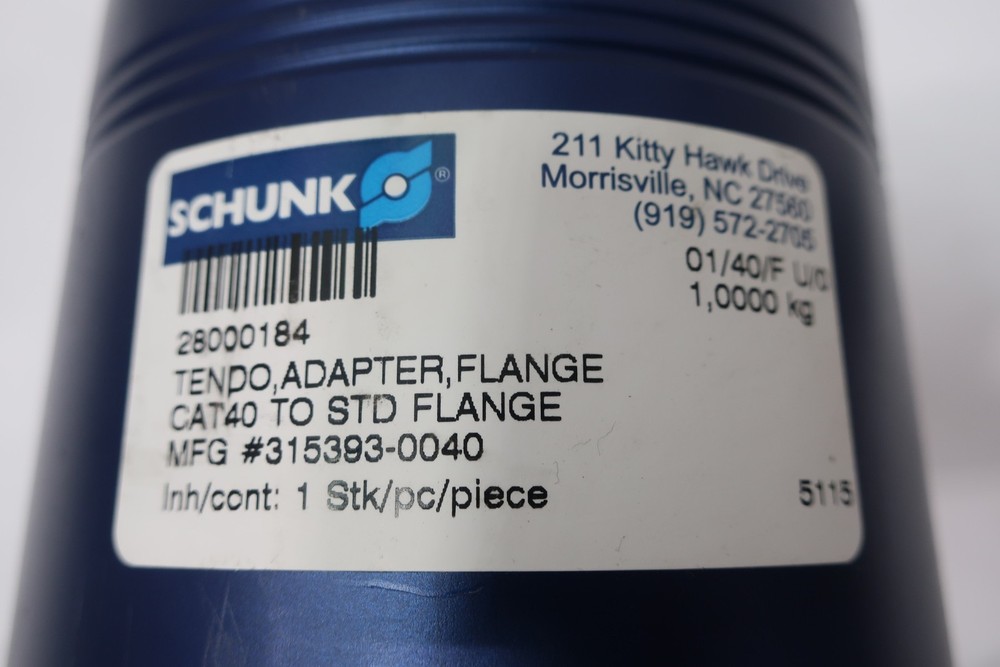 Schunk 28000184 Tendo Flange Adapter