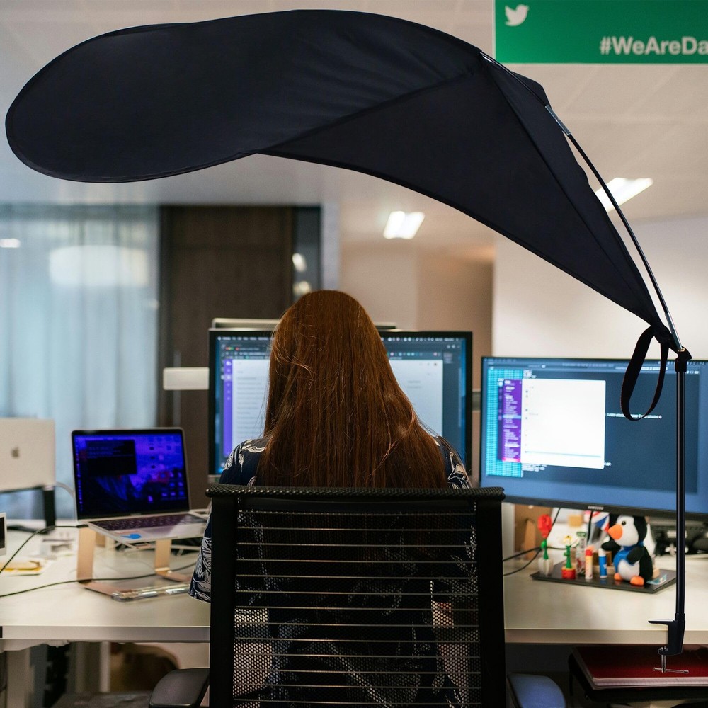 65" office cubicle desk shade,designed for light sensitive workers,idea for o...