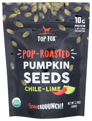 TOP FOX SEEDS PMPKN RSTD CHL LIME 3.5 OZ