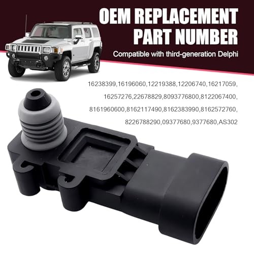 1 PC Fuel Tank Pressure Sensor, Waterproof Socket Sensor Replacement 16238399