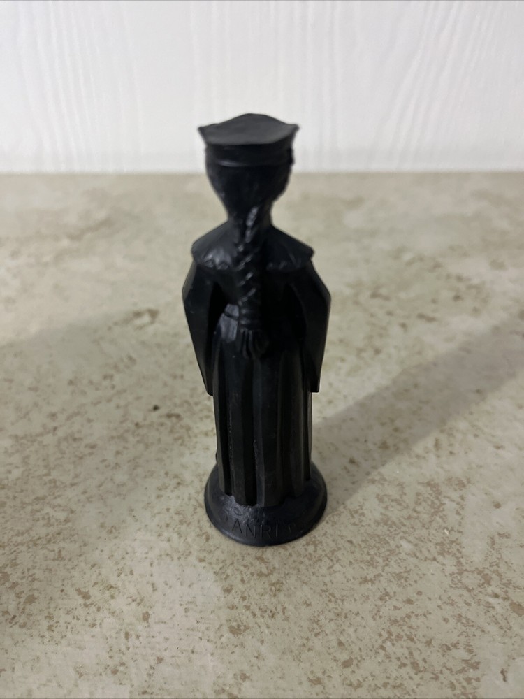 Vintage Replacement Chess Piece Black Medieval Queen