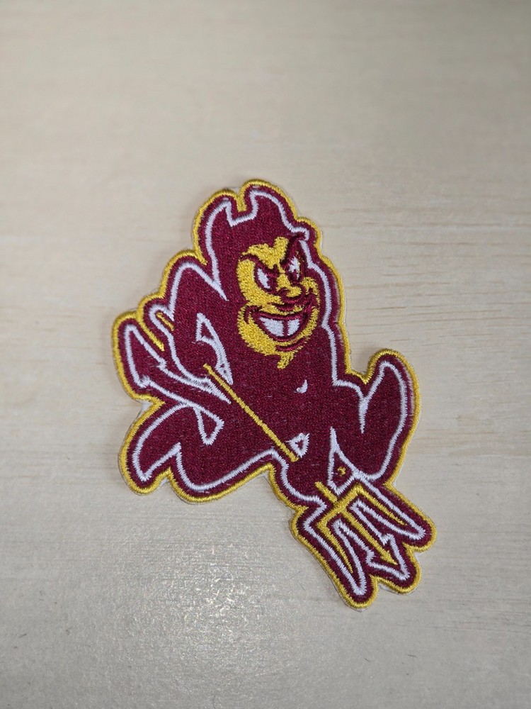 Devil Mascot 4  inch  Iron on Embroidered Applique Patch