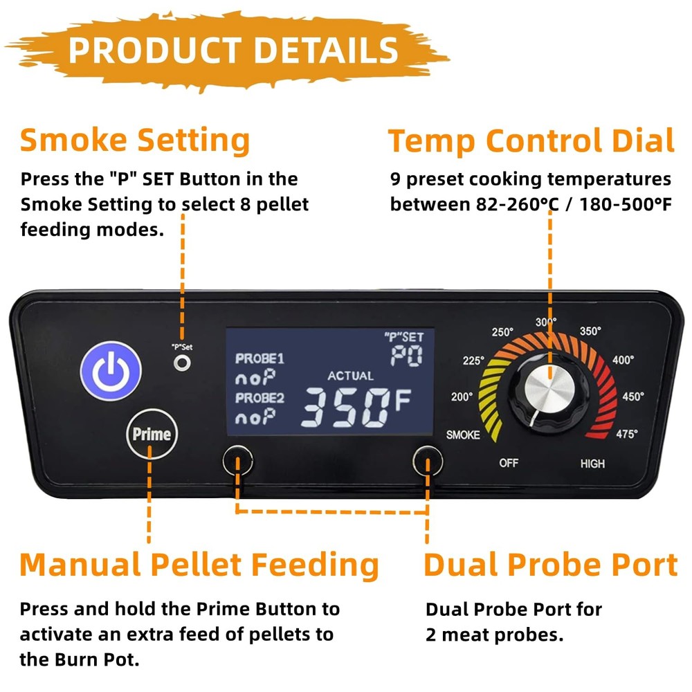 Upgraded Digital W/LCD Display Control Board Replacement Parts for Pit Boss...