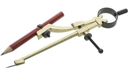 General Tools 842 9 in. Precision Pencil Compass Protractor Included