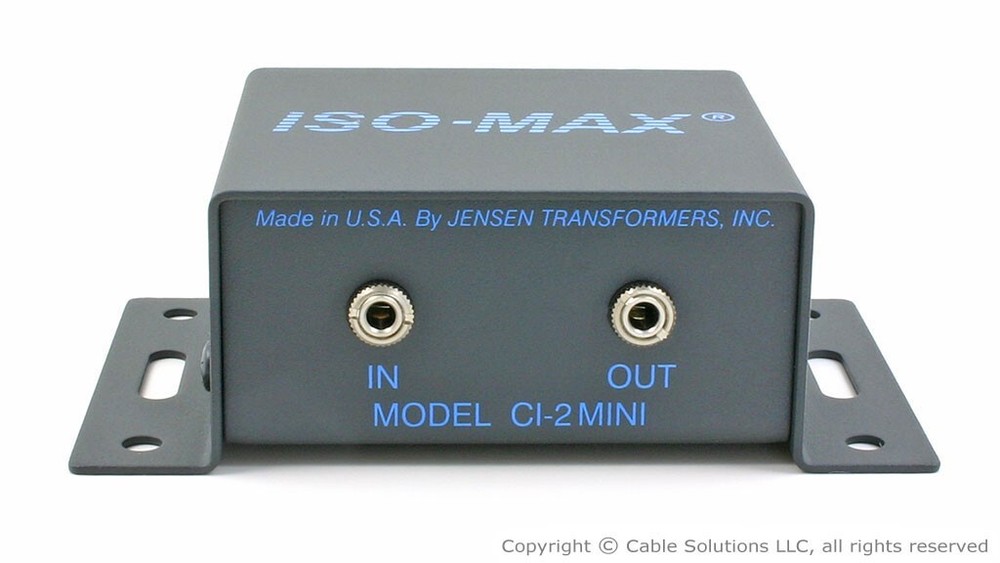 Jensen Transformers CI-2MINI Hum/Buzz Eliminator/Isolator - mobile, computer